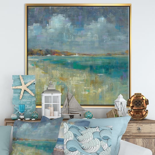 Designart Sky & Sea Nautical & Coastal Framed Canvas